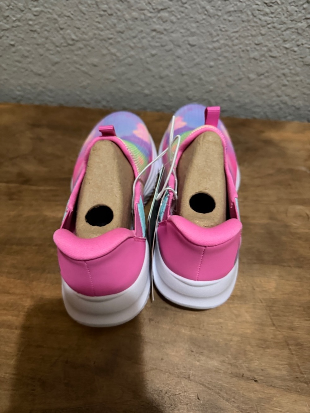 Skechers Kids Slip-On Sneakers - Pink Multi Tie-Dye size 13 NEW IN BOX - Picture 4 of 8